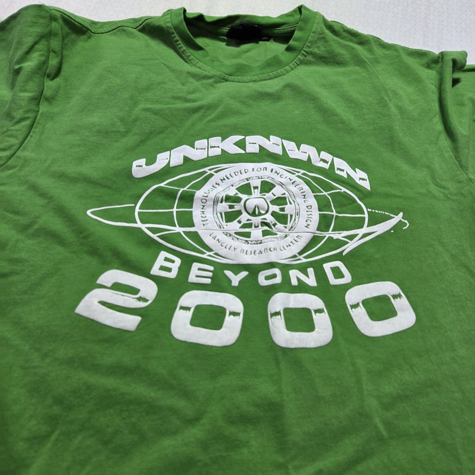 UNKNWN Beyond 2000 Graphic T Shirt Green Mens Medium Streetwear LeBron Brand gallery