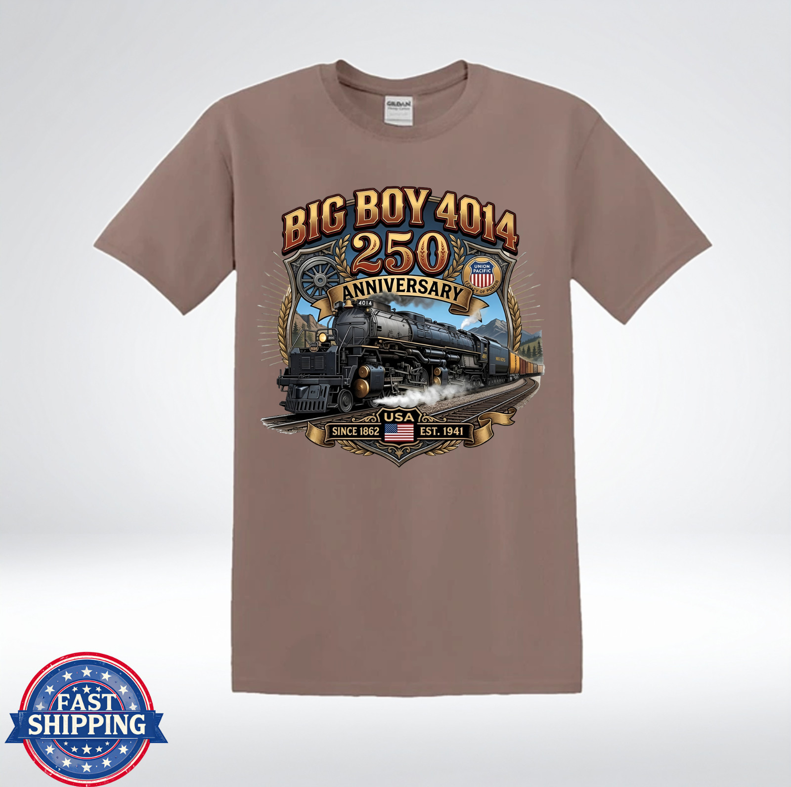 Big Boy 4014 250 Anniversary Steam Train T-Shirt gallery