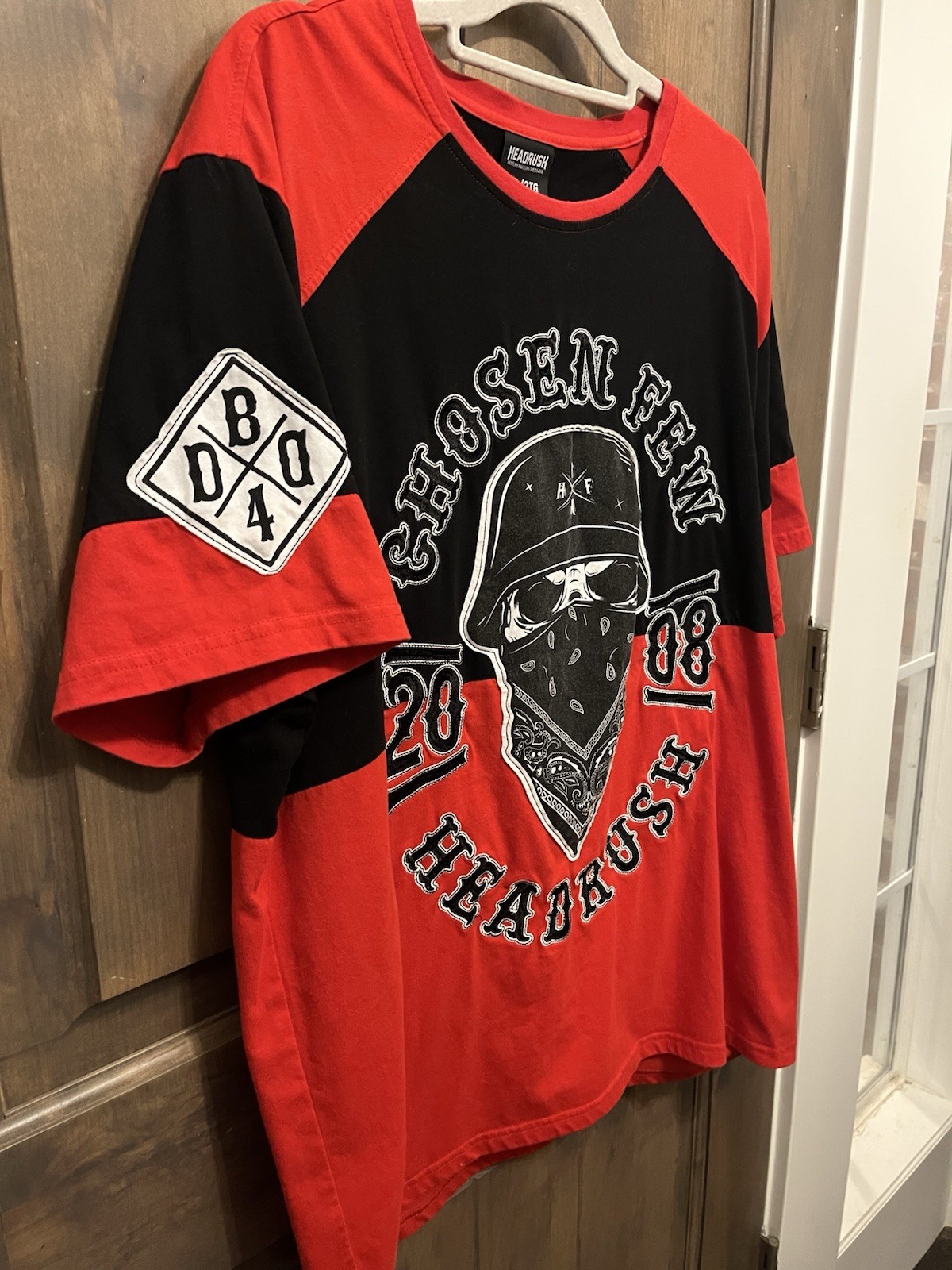 Headrush Chosen Few Embroidered T Shirt / Jersey Dbl Sided. Size 2XL. VTG 2008 gallery