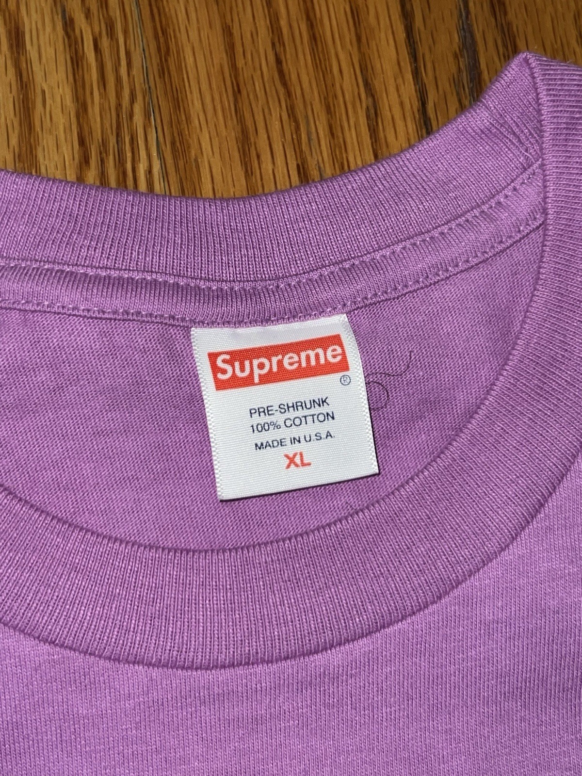 Supreme Men’s 2017 Winter/Fall collection Fire Logo Tee Purple Size Extra Large gallery
