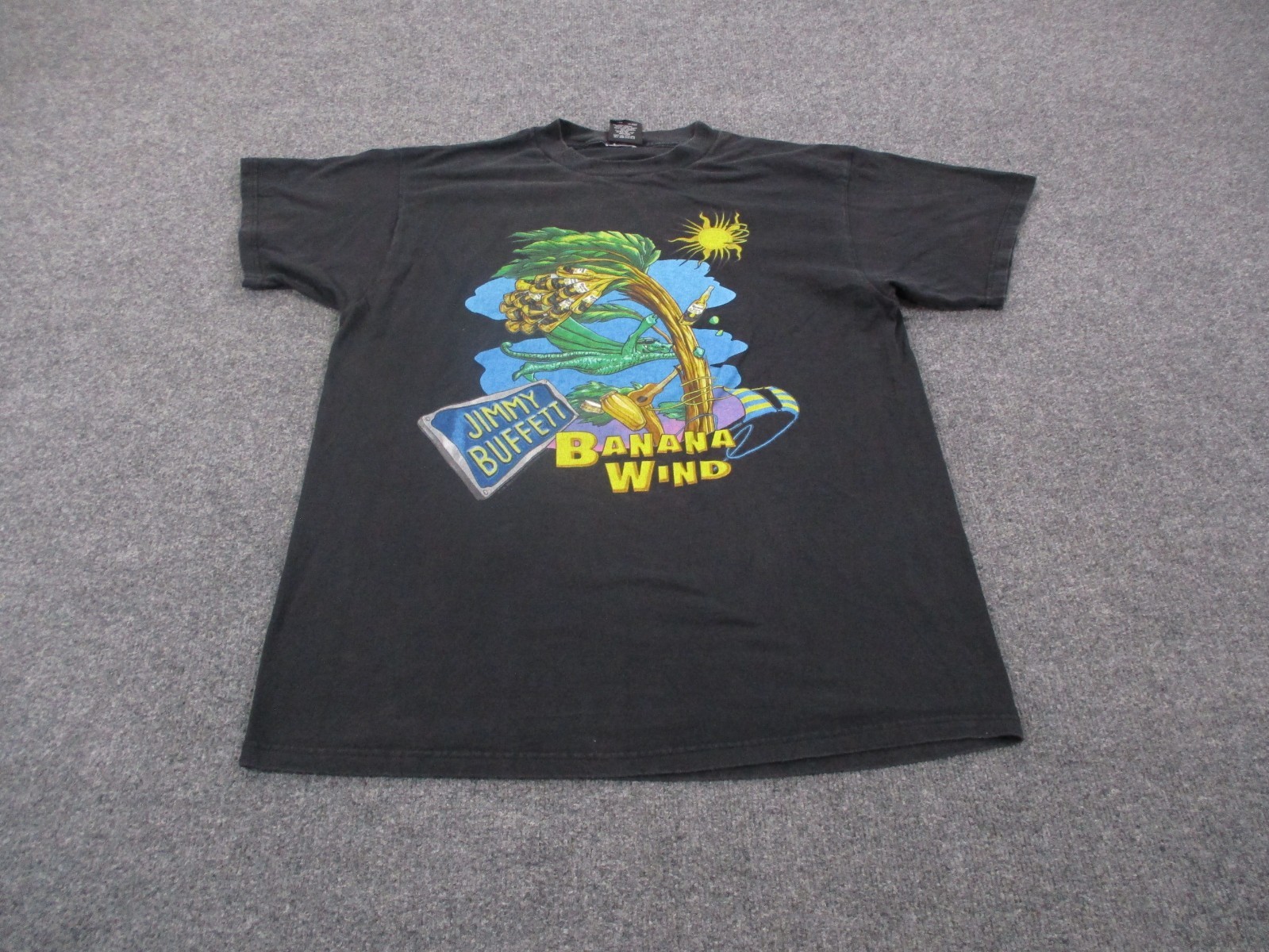 Vintage Jimmy Buffett T Shirt Mens XL 90s Glane Graphic Banana Wind Tour 1997 gallery