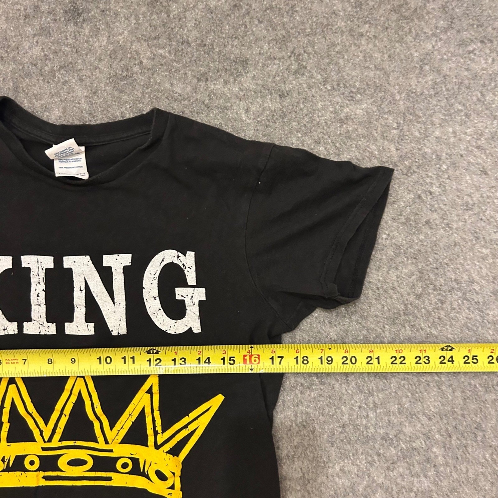 Delta Pro Weight King Crown Graphic Streetwear Grunge T Shirt Adult Small gallery