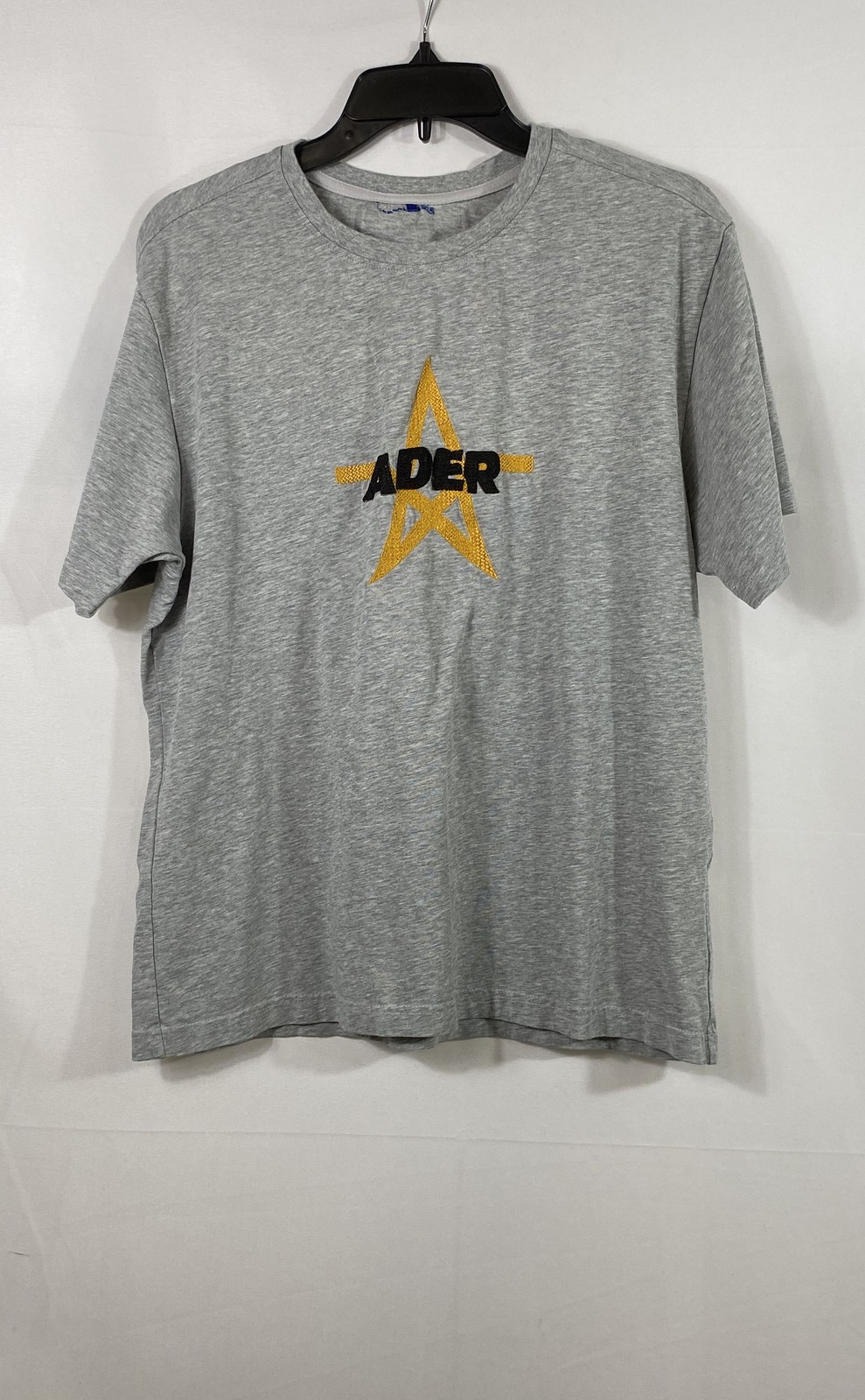 Ader Error Grey Embroidered Star Logo T-Shirt 2020 Fall Winter Unisex Sz A2