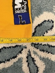 Vintage Team Starter Blank Yellow Long Sleeve Pull Over Size Large