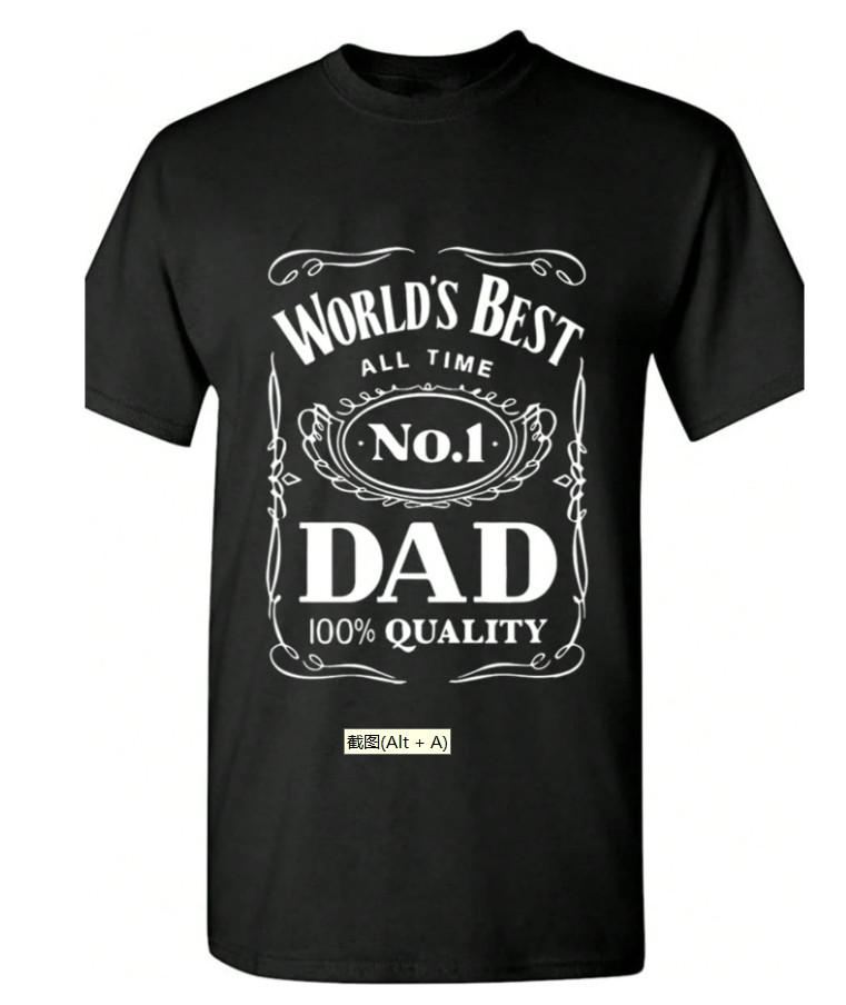 1pc Men'S Casual Crew Neck T-Shirt - 100% Cotton, Slight Stretch, Geometric Patt gallery