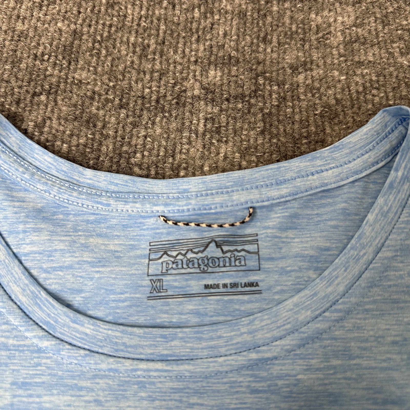 Patagonia Shirt Mens XL Blue Short Sleeve Hiking Lightweight recycled gallery