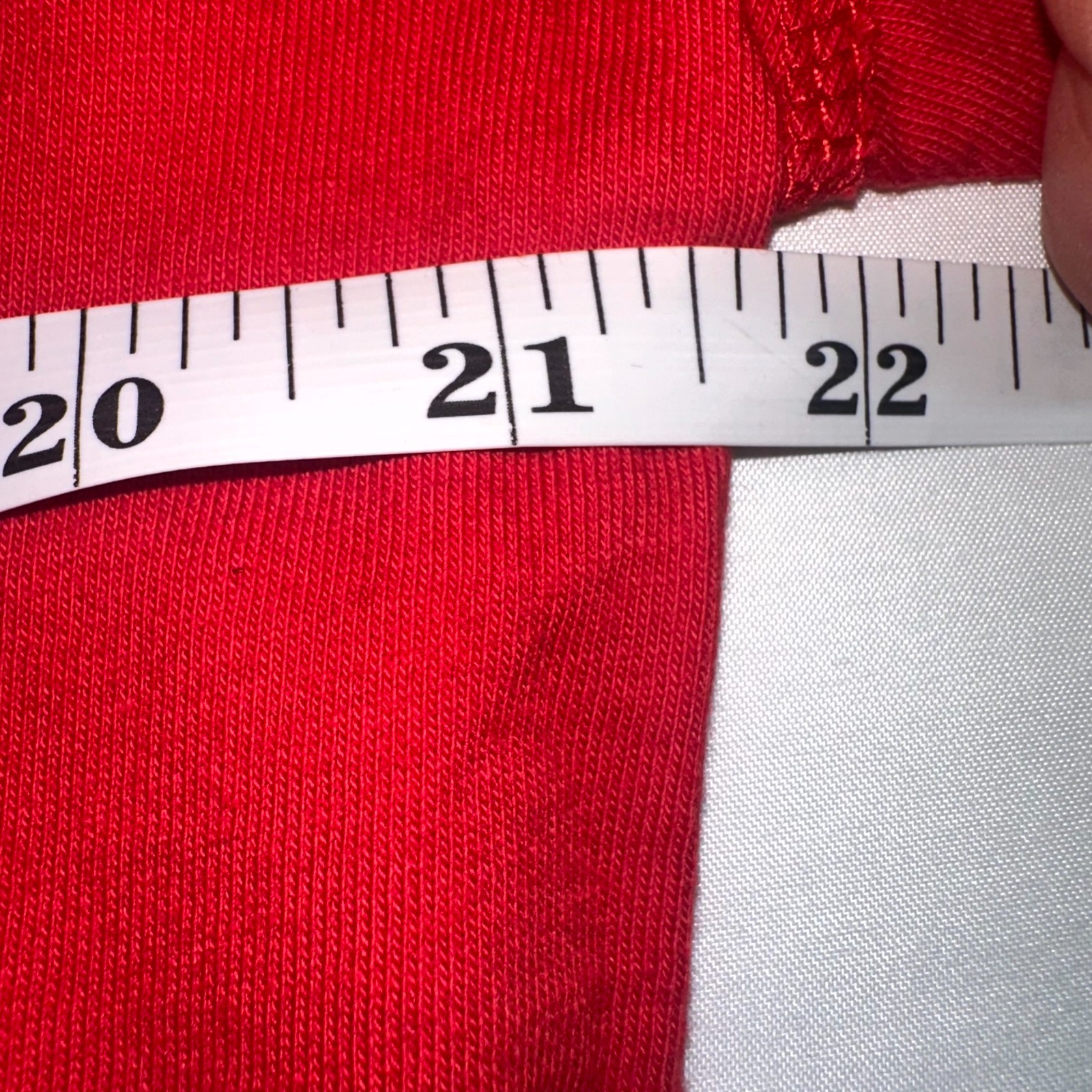 Rhude Reverse Tee Shirt Mens Extra Small Red Crew Neck Embroidered Logo Cotton gallery