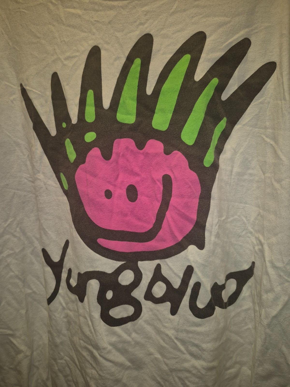 Yungblud Official Merchandise Be Fookin Happy Pink Face Tee Shirt Size XL gallery