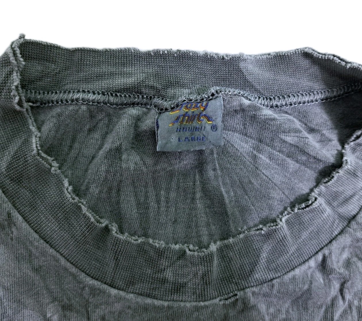 Vintage Crazy Shirts Dyed Lawaia Hawaii Fishing Canoe Island Tiki Tropical Beach gallery