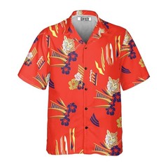 Mens Button Down Princess Video Game Characters Parody Hawaiian Novelty Shirt