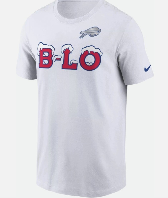 Buffalo Bills Nike 2025 Rivalries Essential T-Shirt B-LO Cold Front Size - XL gallery