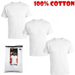 Men’s 6-Pack White/Black /Mix Crew-Neck T-SHIRTS ” TAGLESS-100% COTTON”
