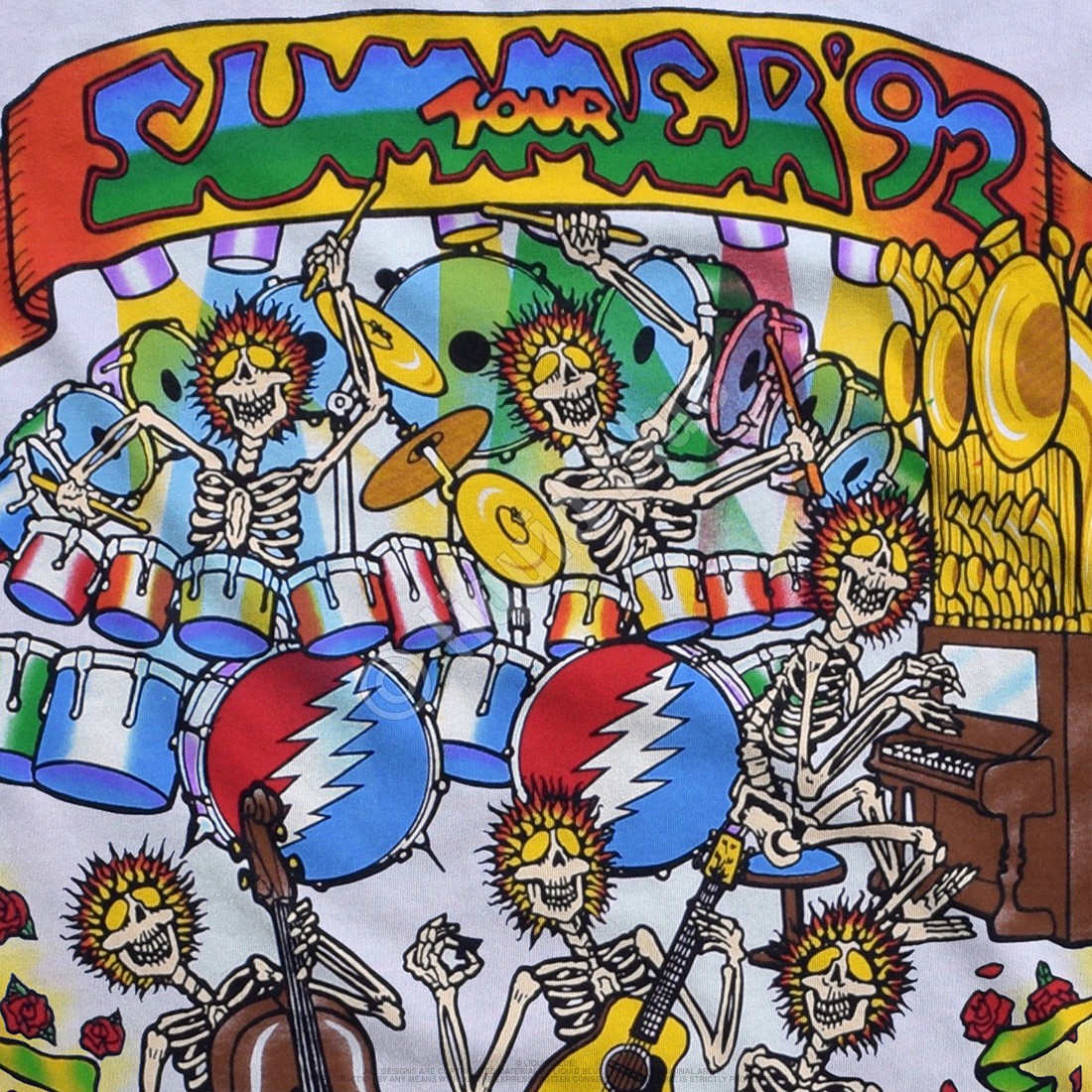 Grateful Dead Summer Tour 92 Tie-Dye T-Shirt Liquid Blue gallery