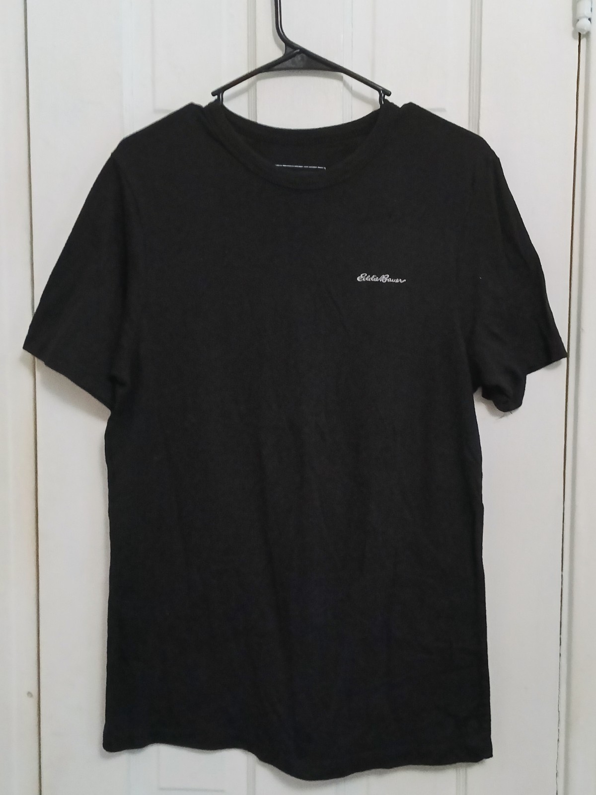 Eddie Bauer Mens Black Short Sleeve T-shirt Size L Tee 5d