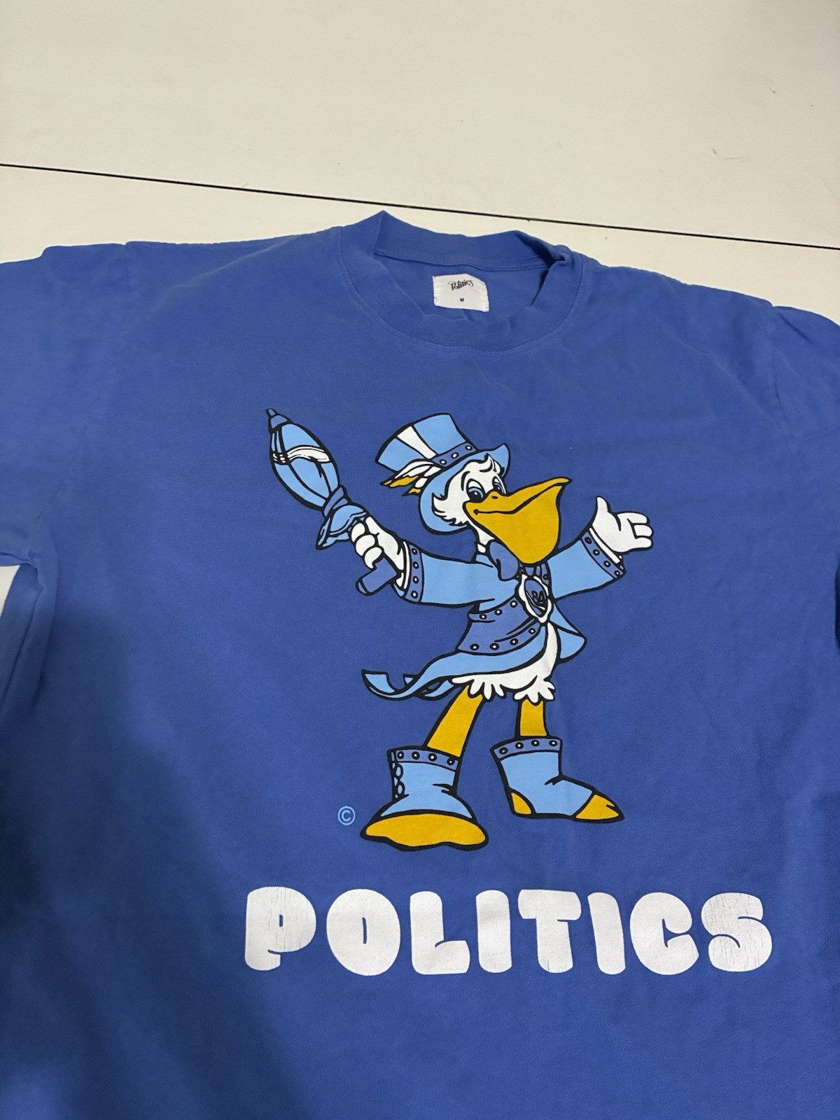Sneaker Politics Pelican Shirt Medium Blue Geaux Vote Louisiana Skater Streetwer gallery