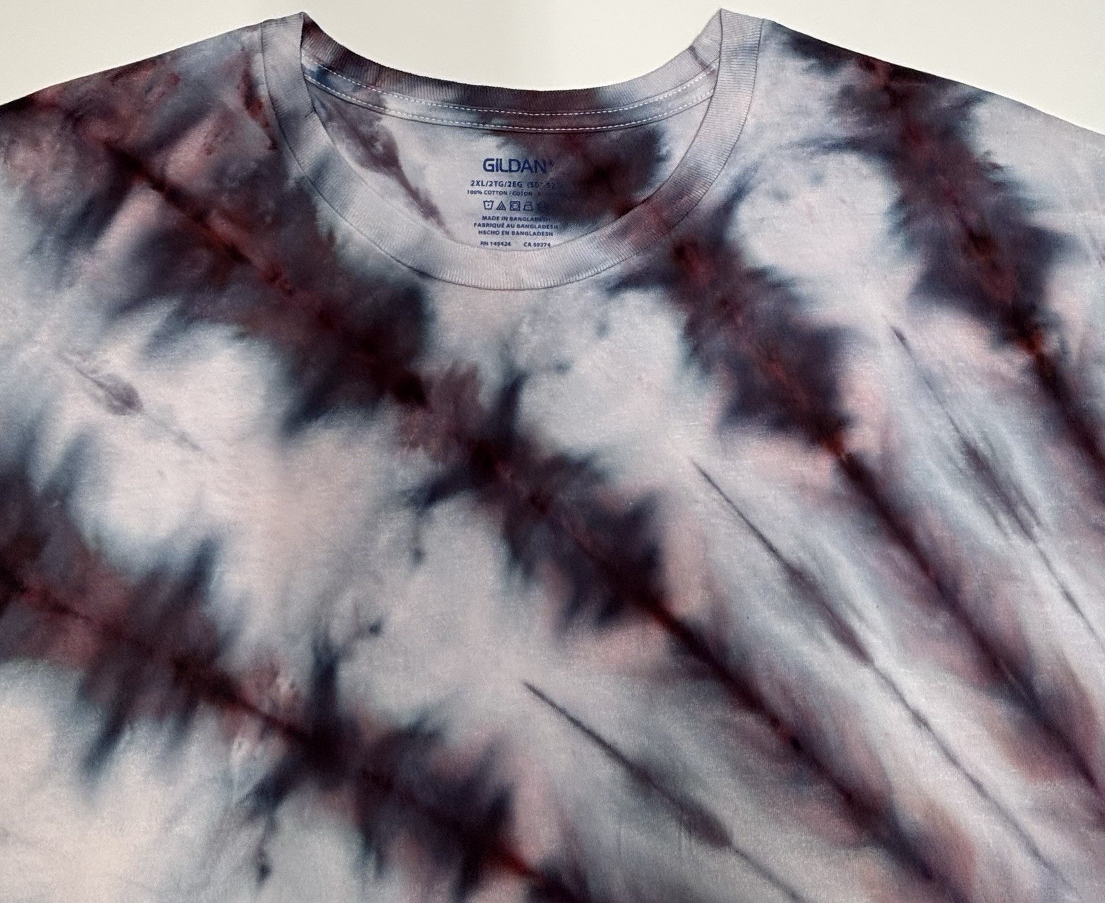 Handmade Ice Tie Dye Adult T-Shirt Unisex Size 2XL Multicolored Gildan Tee NEW gallery