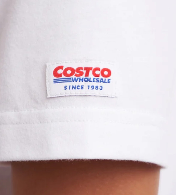 Costco Wholesale Unisex Logo Tee Black Withe Kirkland gallery