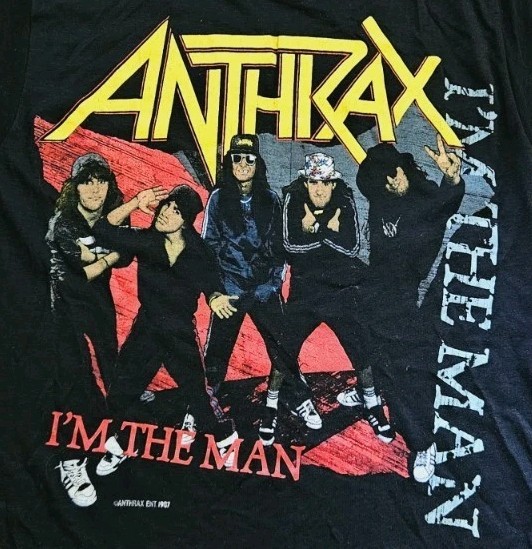Vintage 80s Anthrax I’m The Man 1988 Public Enemy Concert T Shirt Size Small gallery