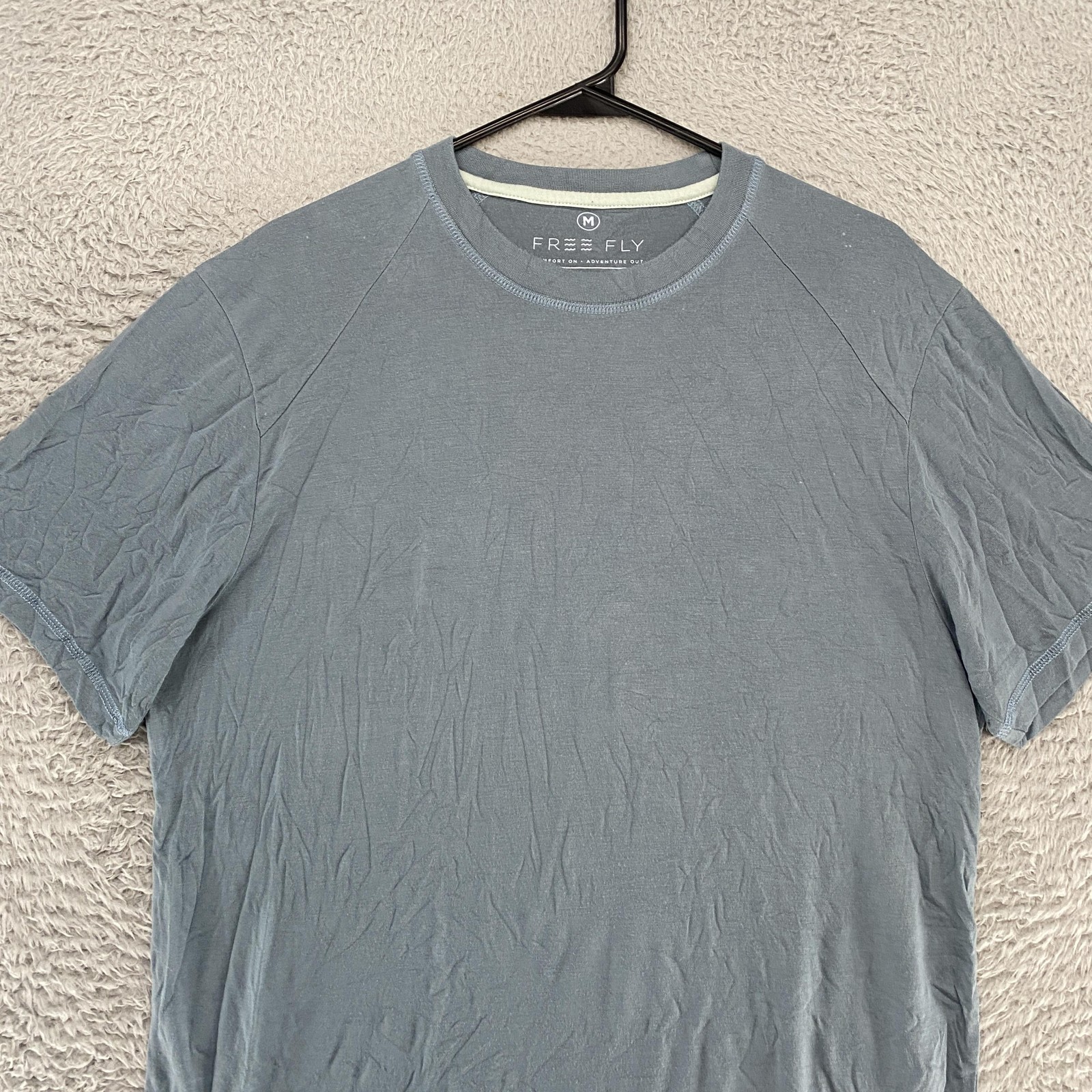 Free Fly Shirt Mens Medium Blue Performance Bamboo Crewneck Lightweight Tee gallery