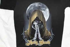 GRIM REAPER SKELETON MOON HOLLY DEATH T-SHIRT