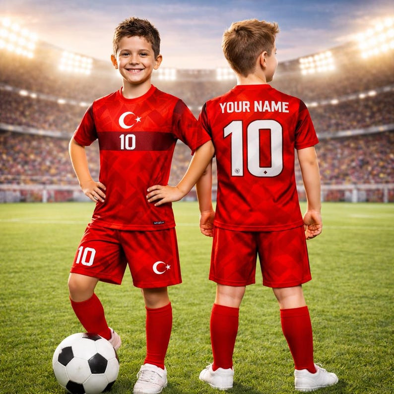 Personalized Turkiye Soccer Fan 3D T-Shirt, Turkey Custom Name Number Football gallery