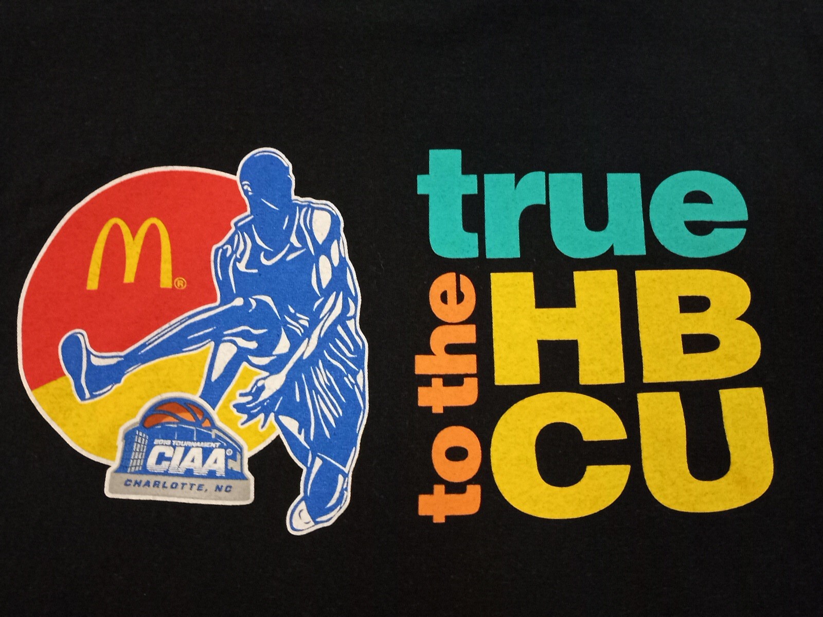 McDonald's CIAA Tournament True to the HBCU Basketball T-Shirt - Size M gallery