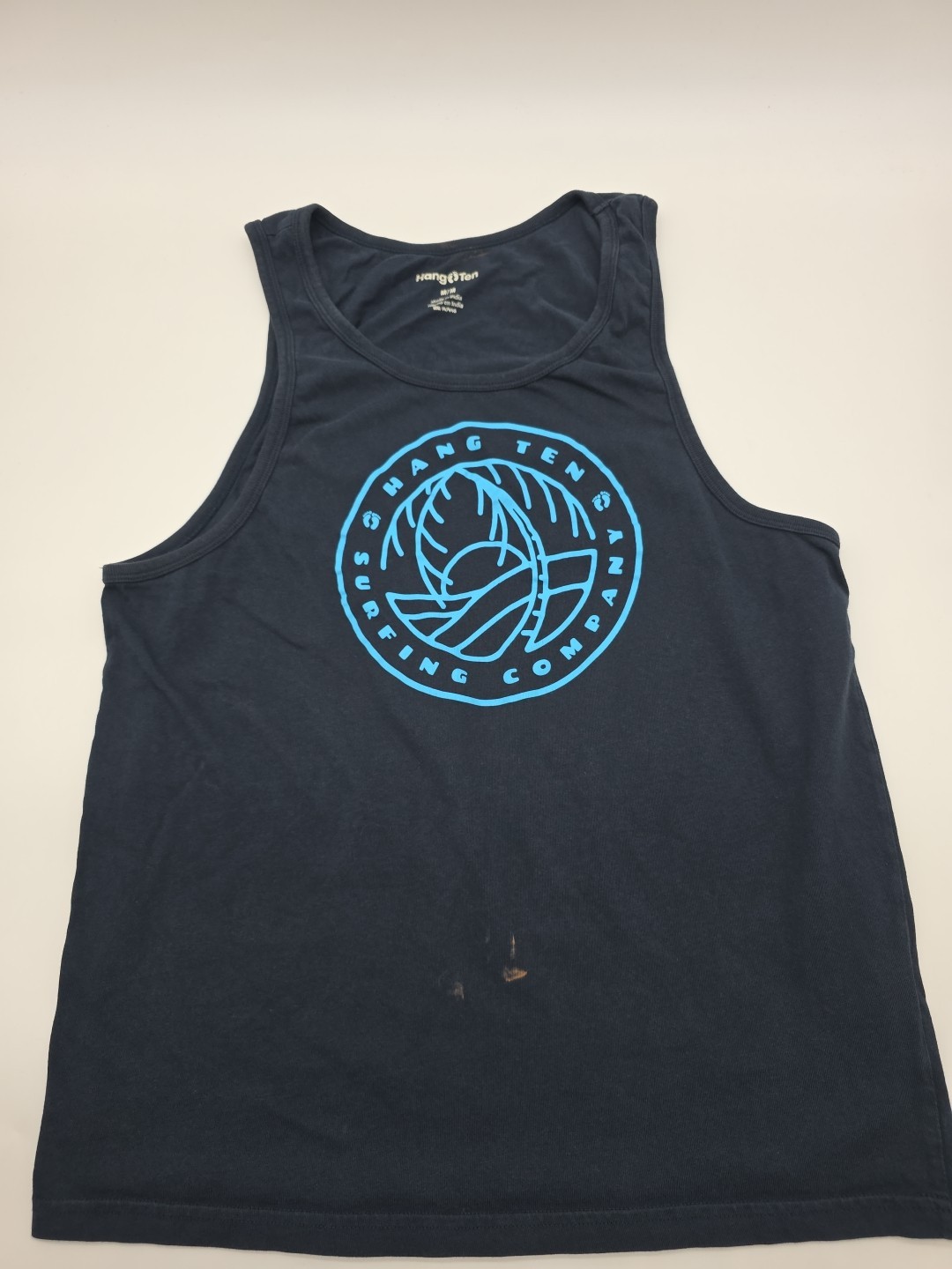 Hang Ten Tank Top Mens Medium Blue Graphic.#42375