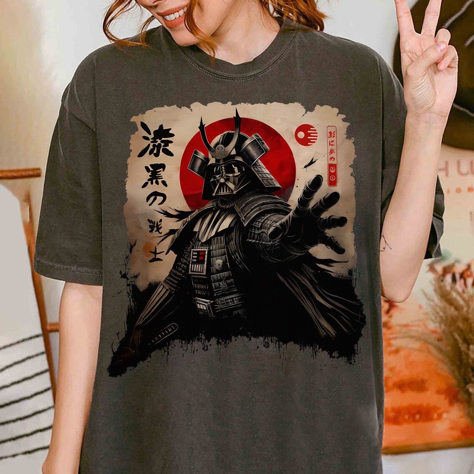 Vintage Samurai Darth Vader Antique Japanese Unisex Adult Kid Tee 280504 gallery