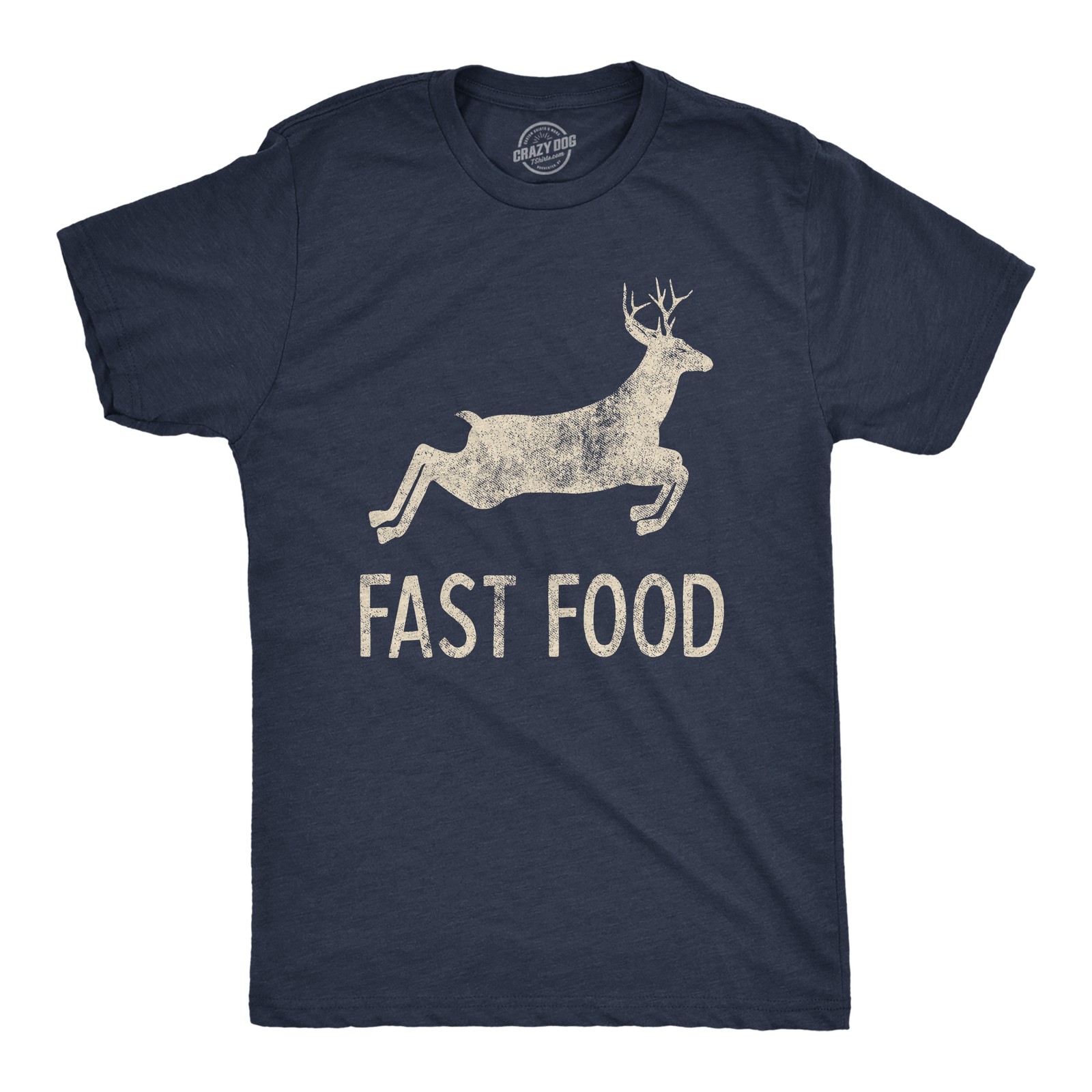 Mens Fast Food T Shirt Funny Deer Hunting Season Novelty Graphic Tee gallery