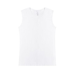 Solid Color Sleeveless T-shirt For Men Sport Fitness Vest Pure Cotton Sweatshirt