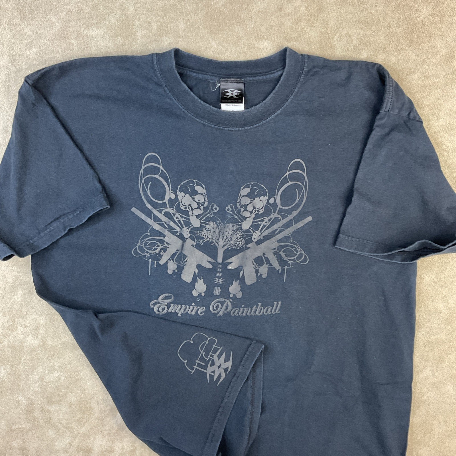 Vintage Empire Paintball T-Shirt Men Sz XL Tee 90s Short Sleeve Retro Skulls gallery
