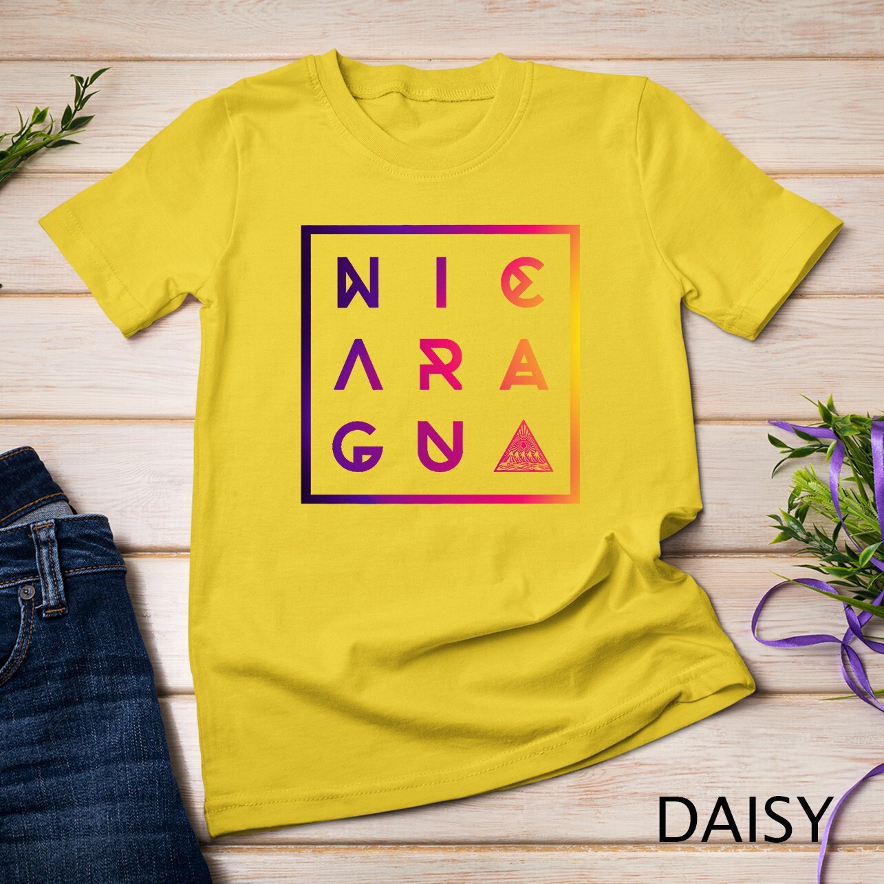 Colorful Geometric Nicaragua Premium T-Shirt Unisex T-shirt gallery