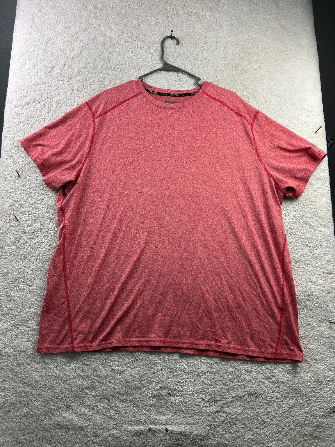 Russell Men’s Red XL Moisture-Wicking Dri-Power Active T-Shirt