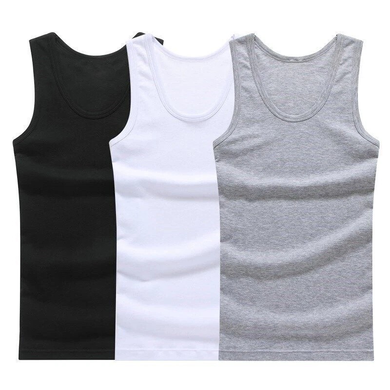 6-12 Pack Men 100% Cotton Tagless Ribbed Tank Top A-Shirt Wife Beater Undershirt