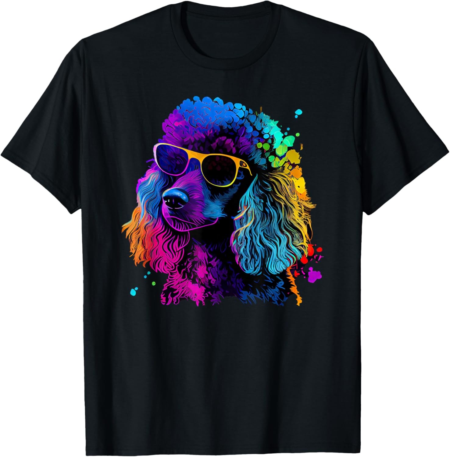 Poodle Pop Art Colorful Design Poodle Lovers T-Shirt gallery