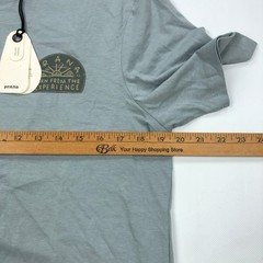 Prana Solar Arch Tee Mens Small Quarry Blue Organic Cotton Graphic T-Shirt NEW