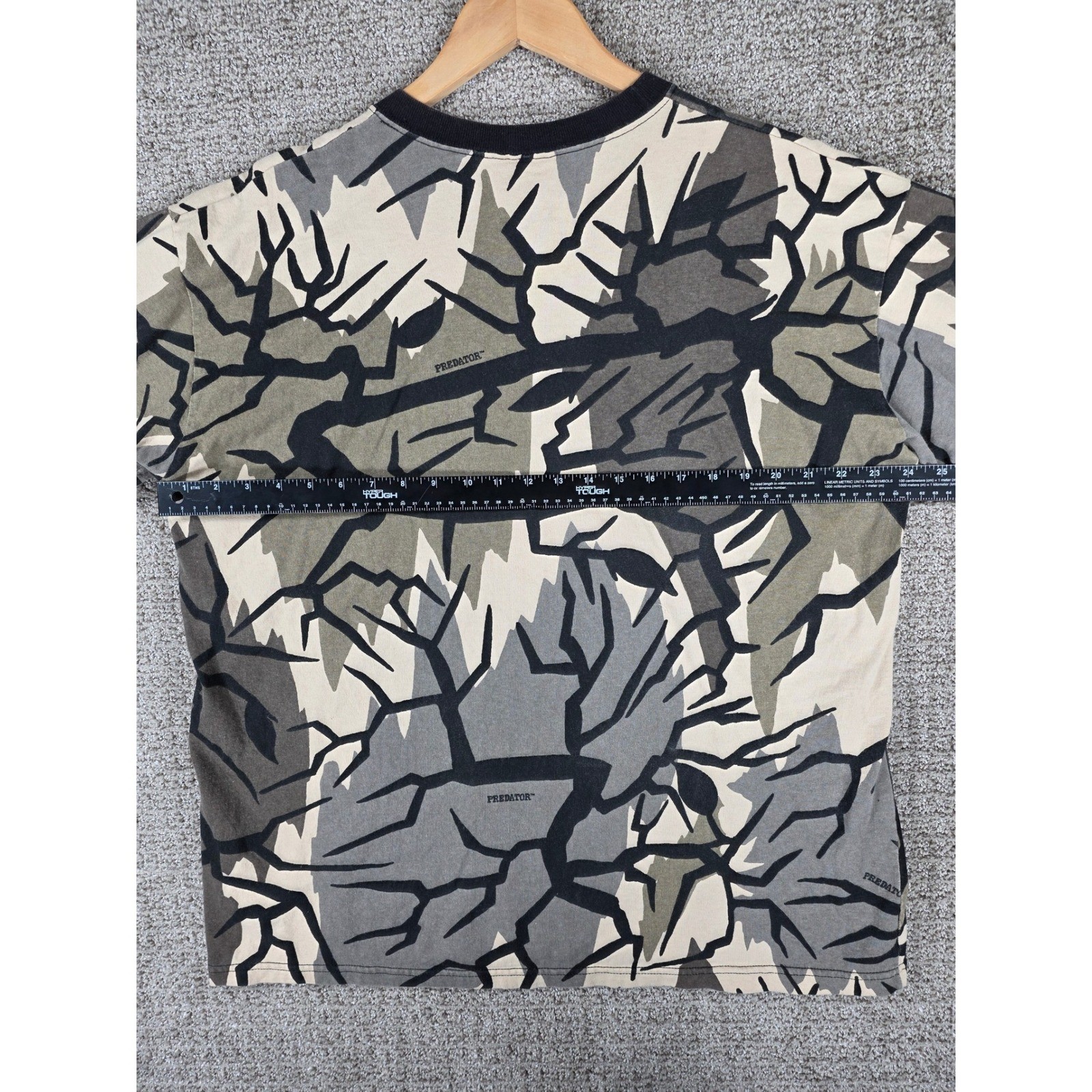 Predator Camouflage Mens XL Long Sleeve Pocket T-Shirt Gray Fall Camo USA gallery