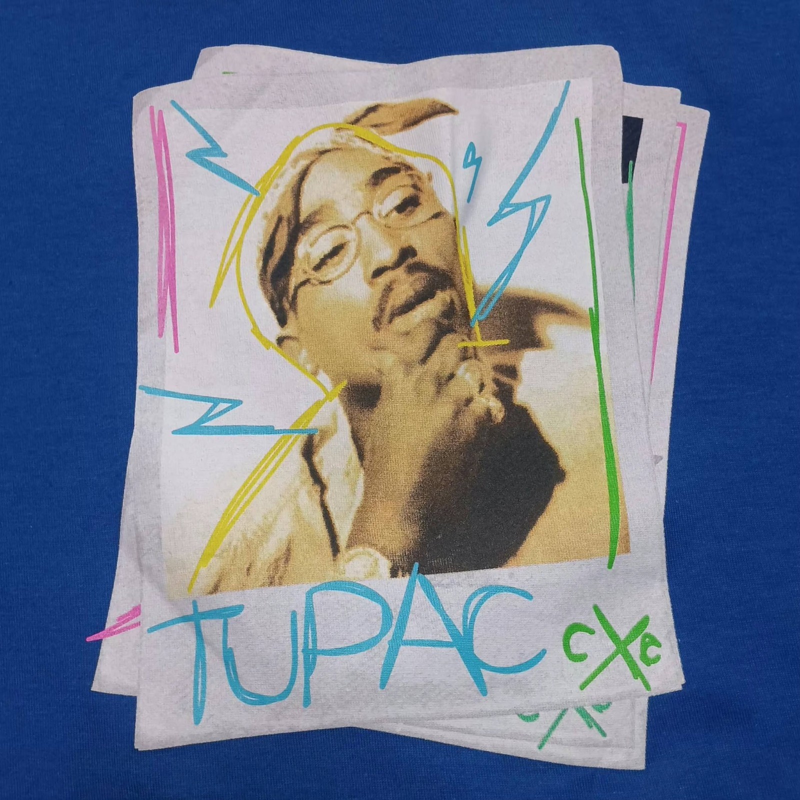 Cross Colours Tupac Shakur T-Shirt Men's Size XL Hip Hop Rap New NWT gallery
