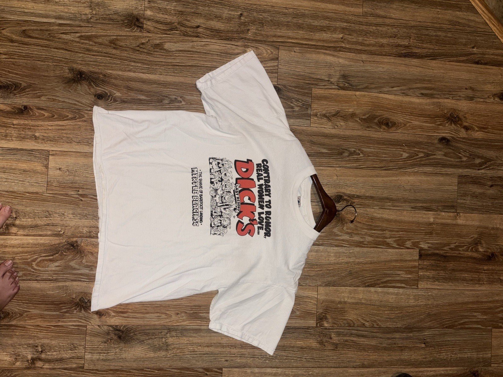 Delta Pro Weight Heavyweight Graphic Print T-Shirt White Men’s XL Crew Neck