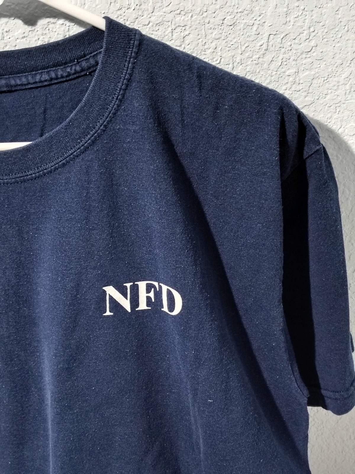 y2k Nashville TN Fire Rescue Blue Graphic T-Shirt Large free shipping B120 gallery