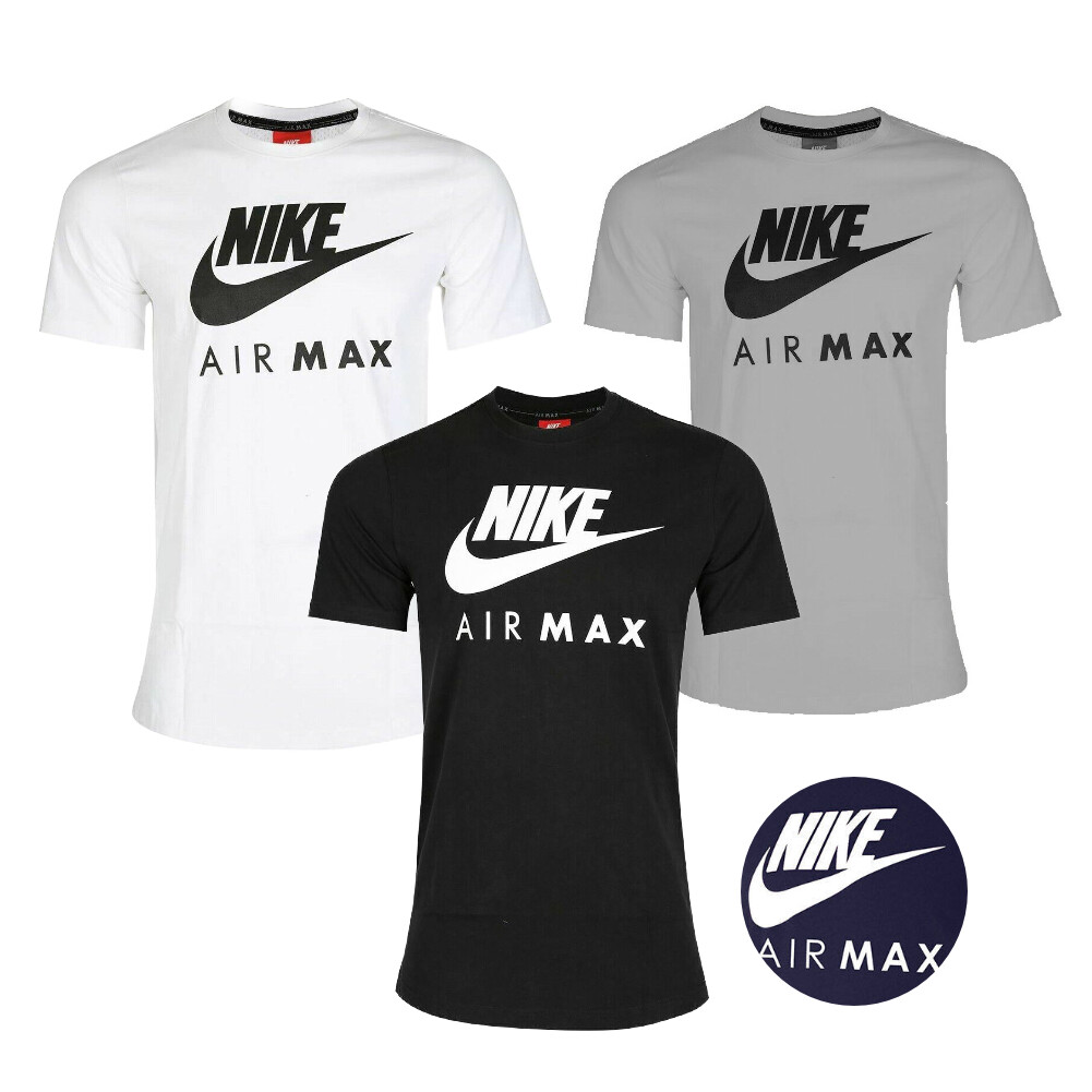 Nike Men's T-Shirt Air Max Slim Fit Athletic Short Sleeve Crewneck Work Out Tee gallery