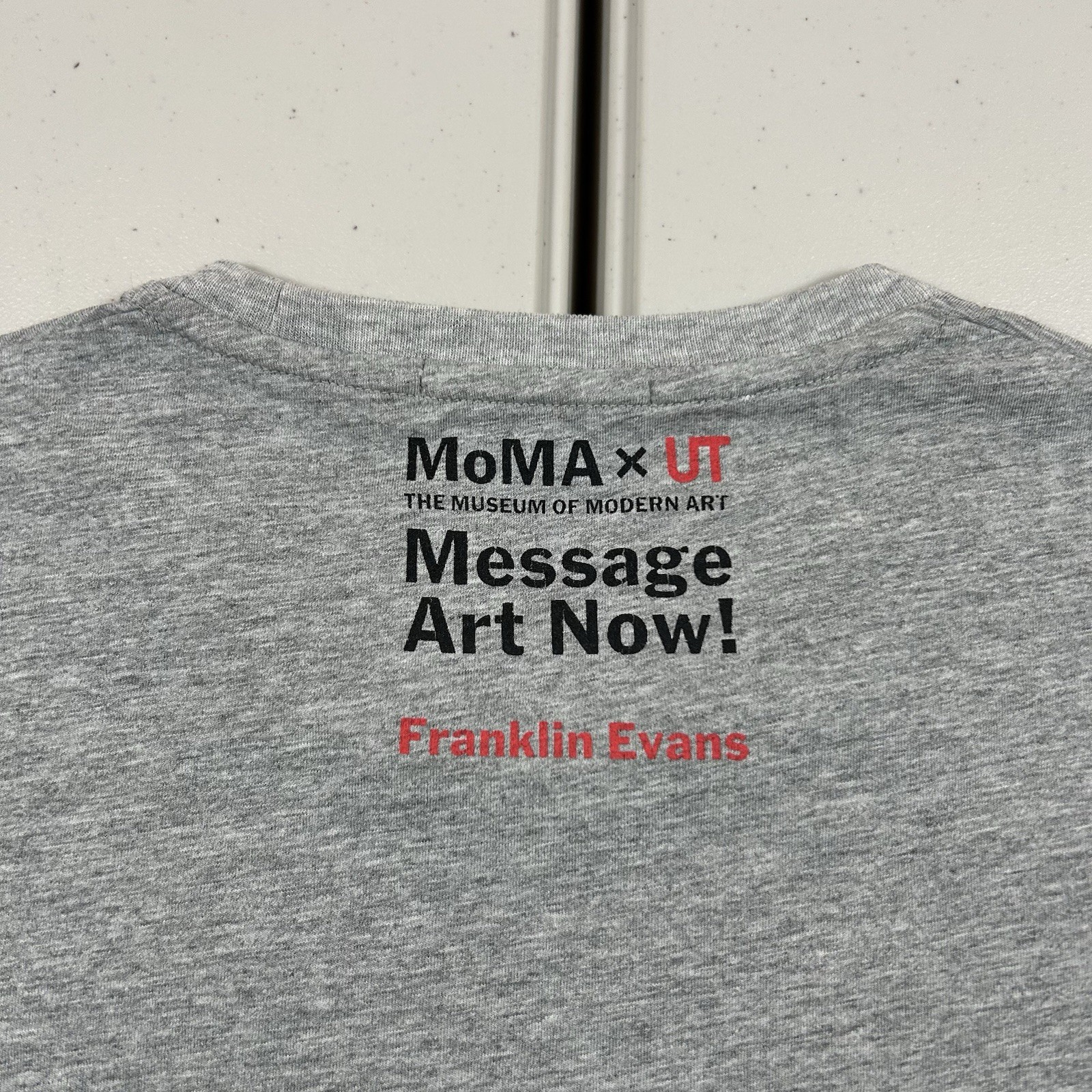 MoMA x UNIQLO Franklin Evans Art T Shirt M "art for strangers and myself" 2012 gallery