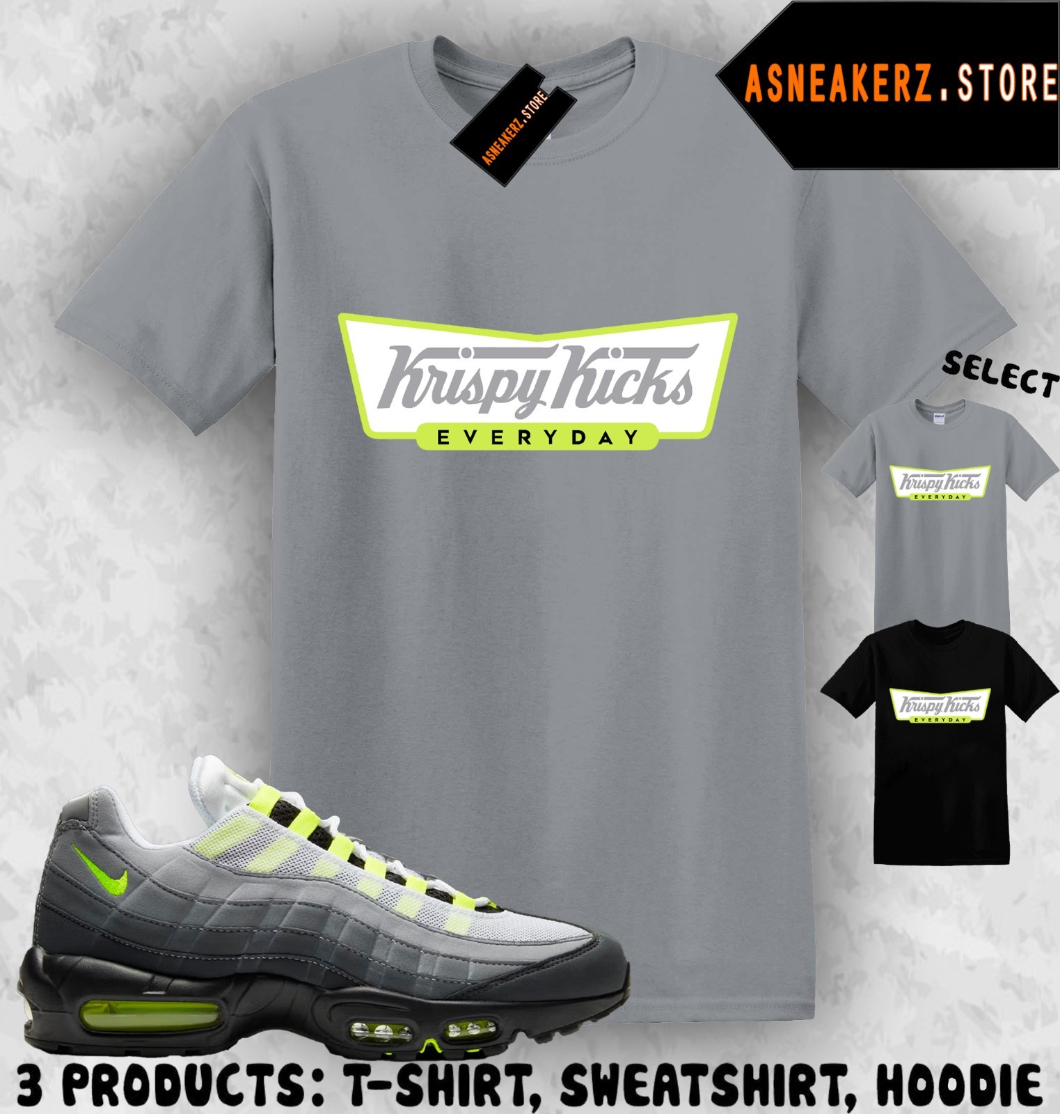 Tee Shirt Matching AM 95 Big Bubble Neon 2026 Match Sneaker Krispy Kicks T-Shirt gallery