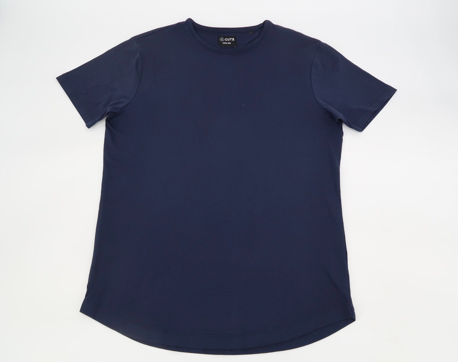 Cuts Clothing AO Curve Hem Mens Small Navy Tee Short Sleeve T-Shirt Pyca Pro gallery