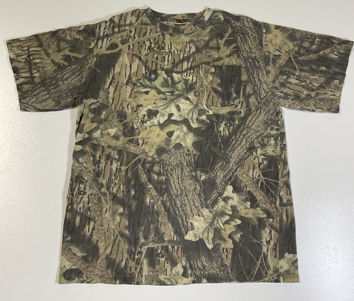 Vintage Mossy Oak Camo Pocket T Shirt Sz L Classic Outdoor Nature Grunge Y2K