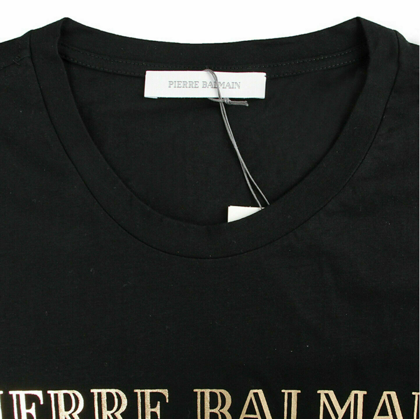 Pierre Balmain Mens Iconic Top Logoshirt Gold Logo Shirt Kurzarm T-Shirt 48 M gallery