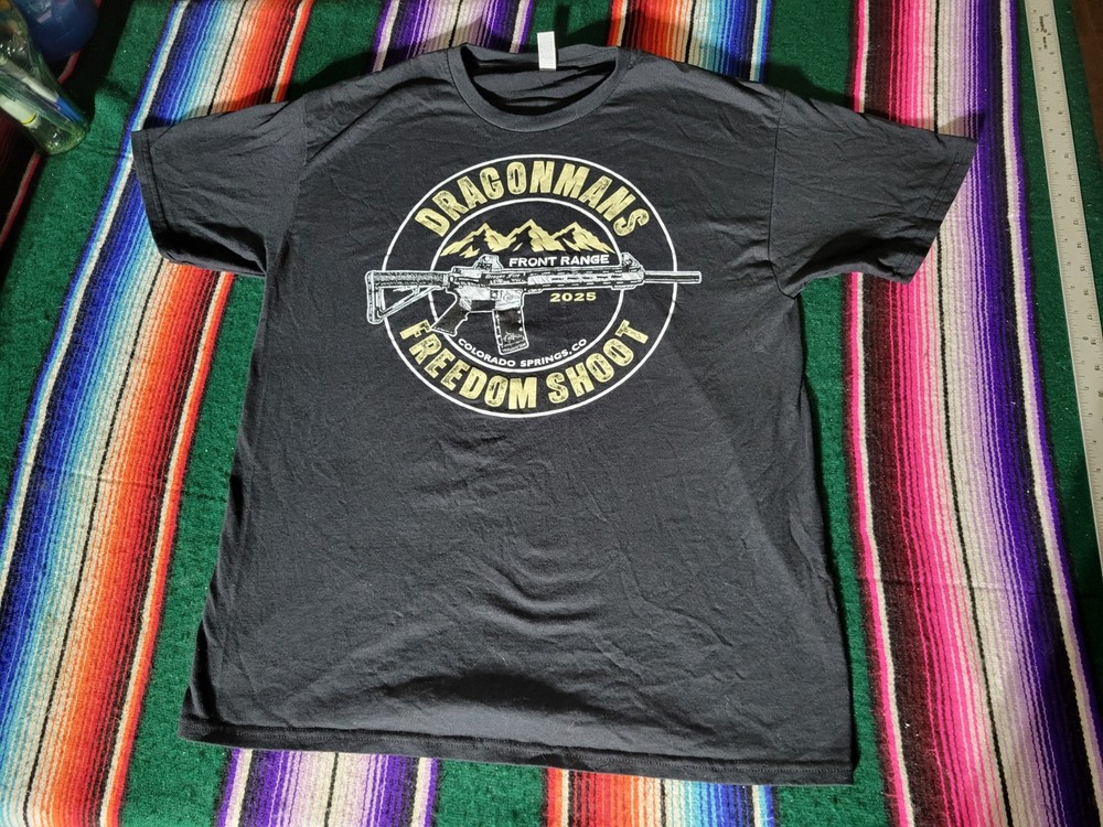 Front Range Dragonmans Freedom Shoot Colorado Springs T-Shirt Size Large
