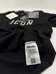 Dsquared2 Black T-Shirt Embroidered Men’s All Sizes S M L XL XXL