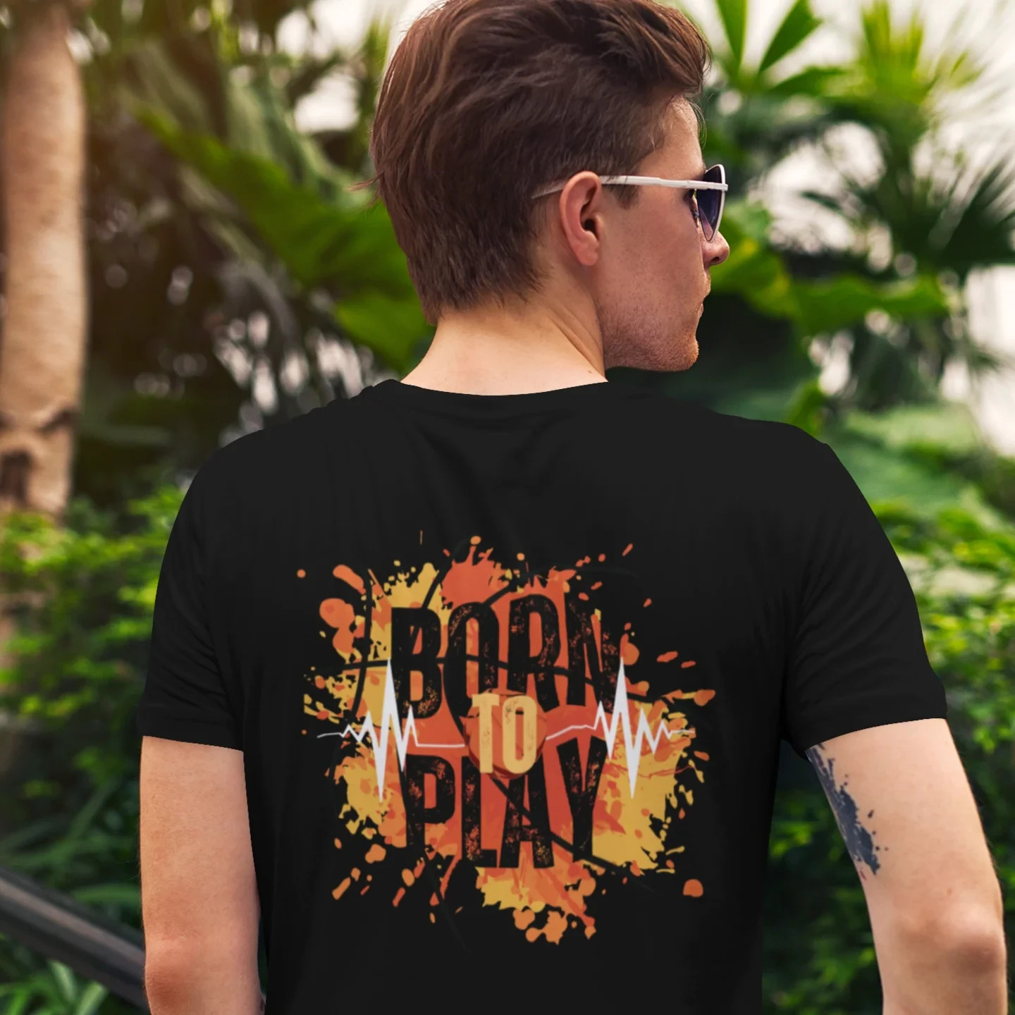 Men Printed classic fit round neck T-shirt Casual and Stylish gallery