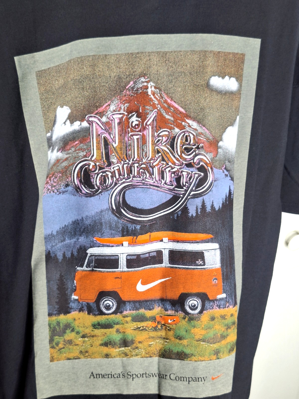 Nike America's Sportswear Country T-Shirt Black IB3754-010 size XL Van Life gallery